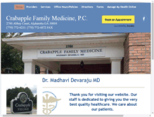 Tablet Screenshot of crabapplefamilymedicine.com